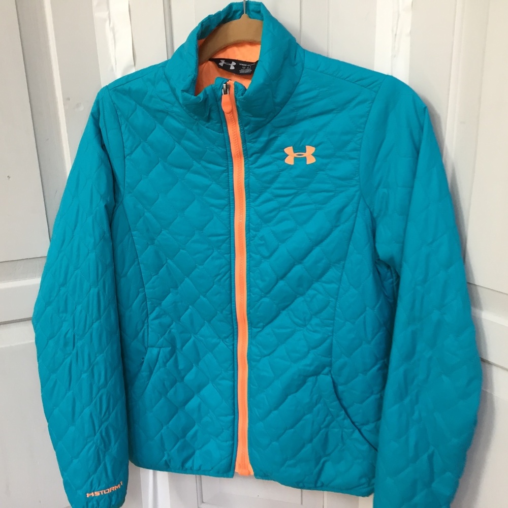 Under Armour Storm 1 Blue Quilted Jacket Youth Lg/ Women Sm - Picture 7 of 16